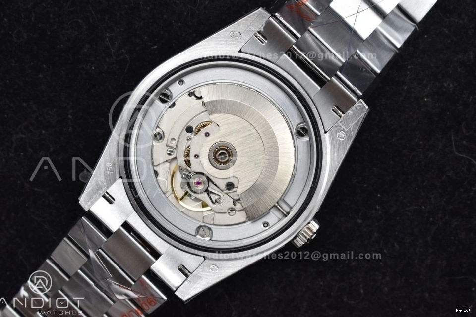 904L A2836 (Gain DayDate Dial SS Weight) President 40 V4 on Black Best Edition Steel Bracelet Blue QF 0503
